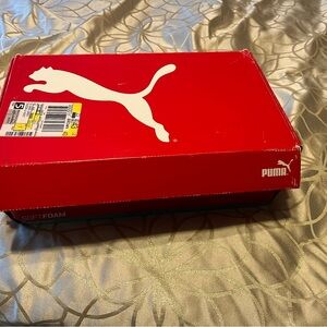 Puma size 12 gray men’s tennis shoes. Excellent condition. Only worn once.